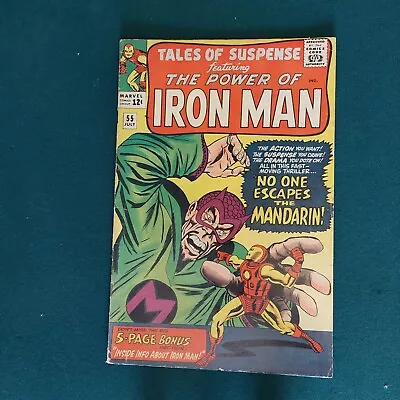 Buy Tales Of Suspense #55 3rd Appearance Of Mandarin 1959 Series Marvel • 80.63£