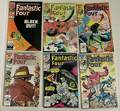 Buy Fantastic Four 293, 294, 295, 296, 297 & 298 Dbl Size 25th Anniversary • 11.46£