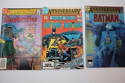 Buy Batman Anniversary Comic Lot: Batman 400, Detective Comics 572, Brave & Bold 200 • 32.17£