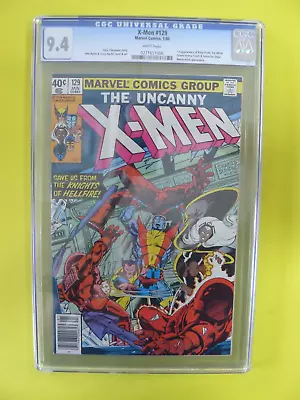Buy Uncanny X-Men #129 - 1st App Kitty Pryde & Emma Frost - CGC 9.4 Old Style Marvel • 316.71£