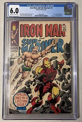 Buy Marvel - Iron Man And Sub-Mariner #1  (CGC Graded: 6.0) 1968 Predates Premieres • 130.44£