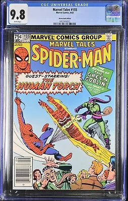 Buy MARVEL TALES #155 NEWSSTAND VARIANT MT 9.8 CGC WHITE PAGES Steve DITKO COVER 🔥 • 211.88£
