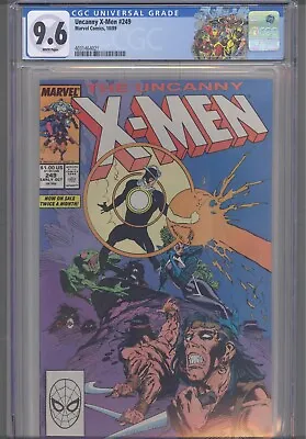 Buy Uncanny X-Men #249 CGC 9.6 1989 Marvel Comics Reevers & Polaris App Custom Label • 52.37£