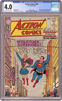 Buy Action Comics #285 CGC 4.0 1962 4035473001 • 149.53£