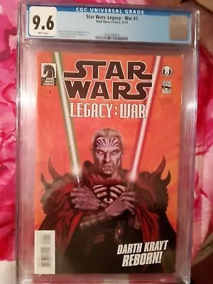 Buy Dark Horse Comics Star Wars Legacy: War 1 CGC 9.6 Jan Duursema DARTH KRAYT Cover • 135£