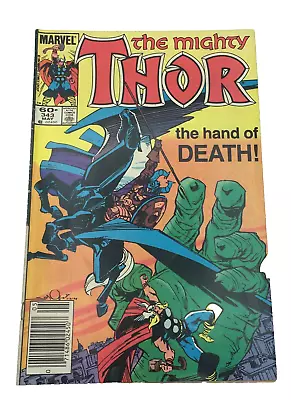 Buy Marvel The Mighty Thor #343 Vol 1 1984 Comic Book The Hand Of Death • 3.16£