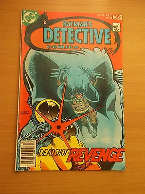 Buy Dc: Detective Comics #474, 1st App. Deadshot/suicide Squad, Hot, 1977, Fn- (5.5) • 35.61£