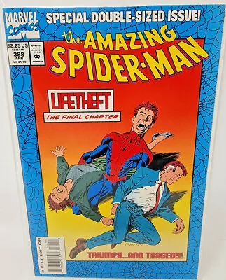 Buy Amazing Spider-man #388 Vulture Appearance Double Size *1994* 9.4 • 4.73£