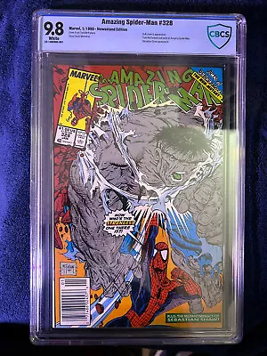 Buy Amazing Spider-Man 328 Cbcs 9.8 White Pages-Newsstand Edition! • 197.12£