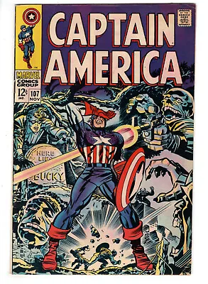 Buy Captain America #107 (1968) - Grade 6.5 - 1st Appearance Of Doctor Faustus! • 47.97£