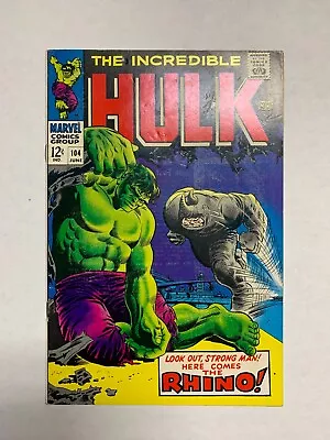 Buy Incredible Hulk #104 Classic Battle! Incredible Hulk Vs Rhino! Marvel • 49.77£