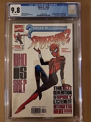 Buy What If #105 Cgc 9.8 White Pages 1st Appearance Of Spider-girl Mayday Parker 😍 • 434.83£