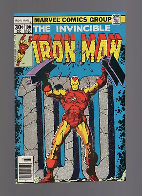 Buy Iron Man #100 - Marvel Comics 1977 - Jim Starlin Cover Art - High Grade Minus • 39.97£