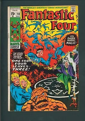 Buy Fantastic Four #110 - Marvel Comics 1971! • 16.60£