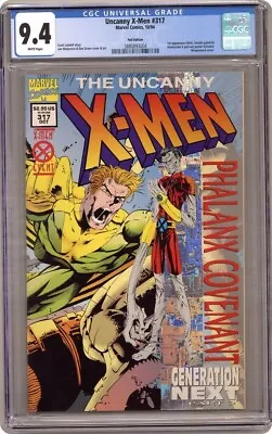 Buy Uncanny X-Men #317 CGC 9.4 Newsstand White Pages 1st Appearance Of Blink & Skin • 63.95£