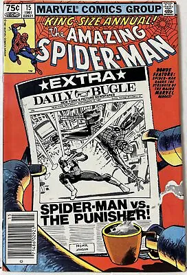 Buy The Amazing Spider-Man Annual #15 Frank Miller Punisher Newsstand *FN+* • 12.16£