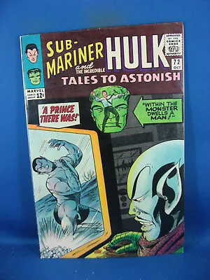 Buy Tales To Astonish 72  Vf- 1965 Marvel Hulk Sub Mariner • 39.53£
