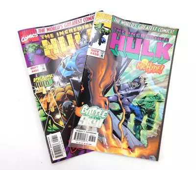 Buy Incredible Hulk Comics #456 #458 Vintage 1996 Superhero Bundle X2 Comic Books • 16.99£