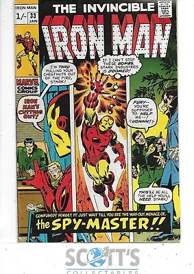 Buy Iron Man  #33  Vg   1st Spy-master • 15£