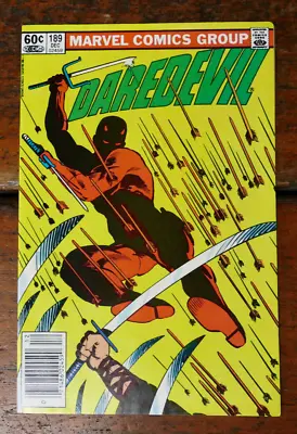 Buy Daredevil #189 - 1982 Marvel Comics The Death Of Stick Frank Miller Newsstand VF • 7.99£