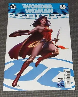 Buy WONDER WOMAN #1 (2016) Rebirth Stanley Lau Artgerm Cover B Variant DC Comics • 9.59£