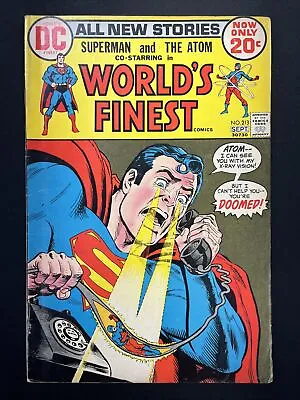 Buy WORLD's FINEST #213 Superman Batman The Atom 1st 20c Issue  1972 • 4.48£
