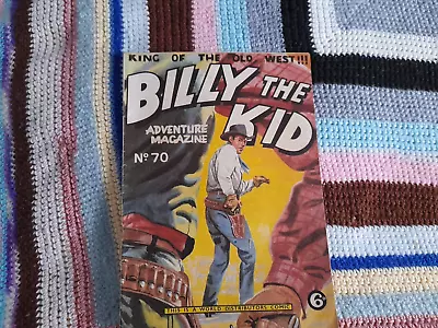 Buy Billy The Kid Adventure Magazine Comic No 70 1950's World Distributors Box 143 • 6.50£