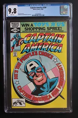 Buy Captain America #250 For President 1980 1st Zimmer MLA Gundersen BYRNE CGC 9.8 • 143.11£