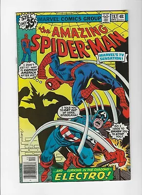 Buy Amazing Spider-Man #187 Newsstand Electro 1963 Series Marvel Silver Age • 16.87£