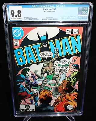 Buy Batman #359 (CGC 9.8) 1st Comic Book Work By Dan Jurgens - 1983 • 184.64£