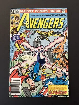 Buy AVENGERS 212 VGFN Iron Man Thor Captain America 1981 • 7.13£