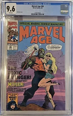 Buy Marvel Age #98 CGC 9.6 1st Appearance Toxic Avenger 1991  White Pages • 135.62£