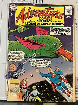 Buy Adventure Comics #332 DC 1965  Superboy And The Super-Moby Dick Of Space • 2.40£