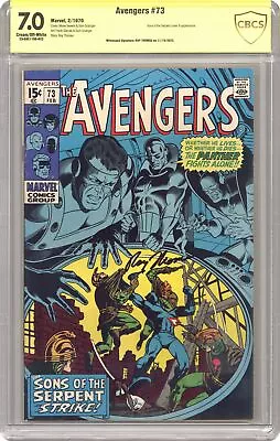 Buy Avengers #73 CBCS 7.0 SS Roy Thomas 1970 23-0AE1106-023 • 120.64£