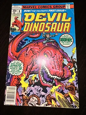 Buy Devil Dinosaur 1 1st Appearance Devil Dinosaur & Moon Boy (1978, Marvel Comics) • 11.99£