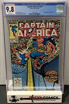 Buy Captain America # 292 CGC 9.8 1984 1st Appearance Of The Black Crow [GC25] • 164.75£