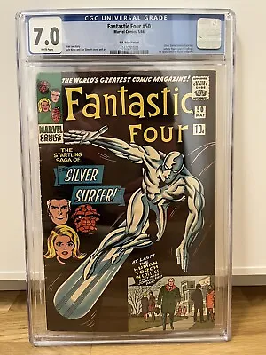 Buy Fantastic Four 50 - CGC 7.0 WP - Marvel Silver Age Key Classic Cover, UKPV • 499.90£