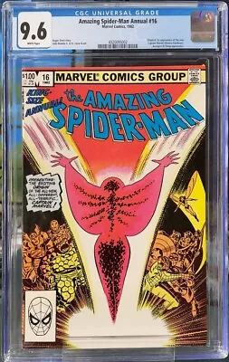 Buy Amazing Spider-Man Annual #16 (1982) CGC 9.6 WHITE PAGES 1st App. Monica Rambeau • 92.37£