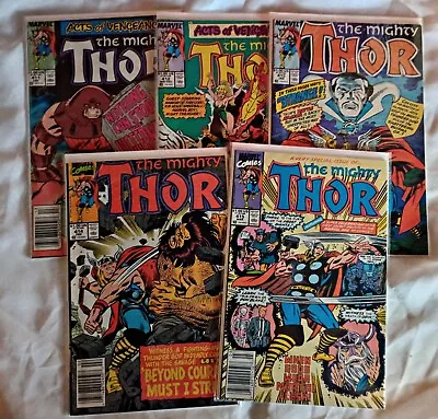 Buy The Mighty Thor #411-415 Newsstand, Marvel Comics Juggernaut The New Warriors • 36.14£
