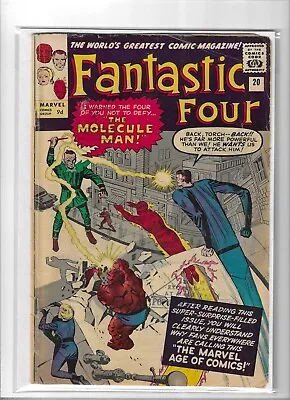 Buy Fantastic Four # 20 Good/Very Good [1963] Pence Copy Molecule Man • 195£