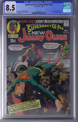 Buy Superman's Pal Jimmy Olsen #134 DC Pub 1970 CGC 8.5(VF+) 1st Appearance Darkseid • 751.08£