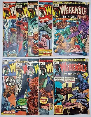 Buy X10 Werewolf By Night Bundle #20-29 - Bronze Age Marvel Horror Lot • 33£