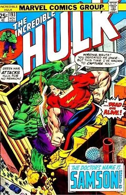Buy Incredible Hulk #193 GD/VG 3.0 1975 Stock Image Low Grade • 3.89£