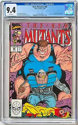 Buy New Mutants #88 CGC 9.4 White. 2nd Appearance Of Cable!! • 50£