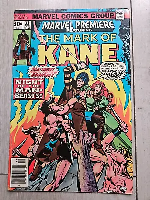 Buy Marvel Premiere #33 The Mark Of Kane Marvel Comics 1976 Mid Grade • 3.12£
