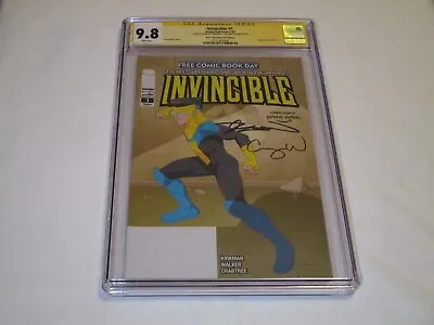 Buy CGC SS 9.8 Image Skybound Invincible #1 Signed By Robert Kirkman & Cory Walker • 170.78£