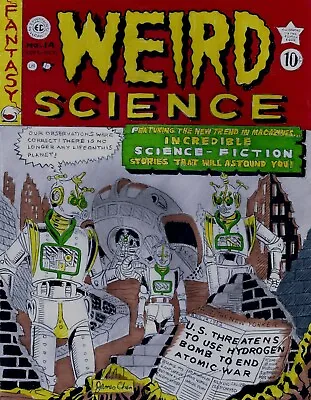 Buy Weird Science  # 14 Cover Recreation Original Comic Color Art On Card Stock • 239.85£