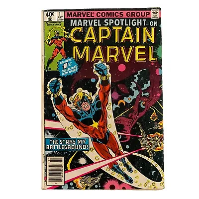 Buy VTG 1979 Marvel Spotlight Captain Marvel #1 Comic Book Marvel Comics • 13.16£