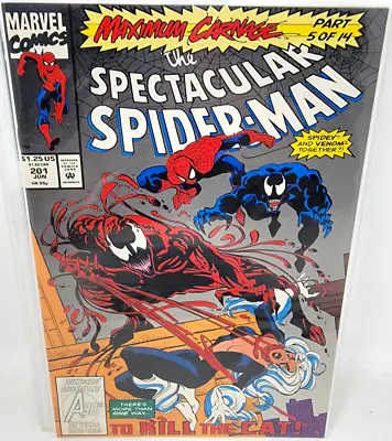 Buy Spectacular Spider-man #201 Carnage App *1993* 9.6 • 10.08£