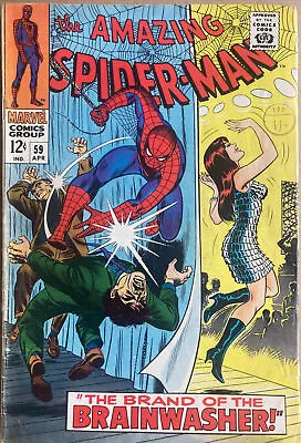 Buy Amazing Spider-Man #59 April 1968 1st Mary Jane Cover Nice Key 🔑 Kingpin App • 74.99£